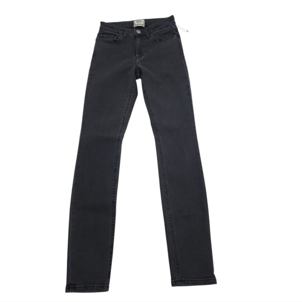 Acne Studios Skin 5 Jeans Women 24 Black Skinny Designer Minimalist Scandi Style